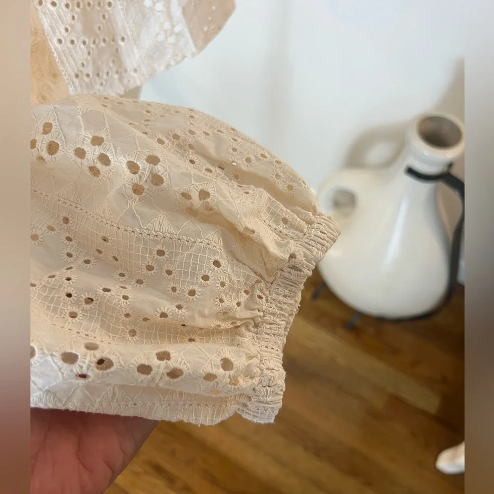 Joie Ivory Lace Blouse - Picture 5 of 8